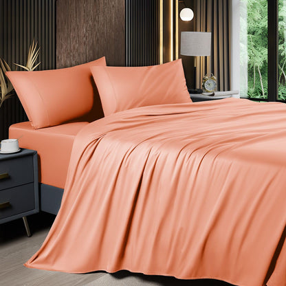 Shilucheng 6 Piece Queen Sheet Sets, Cooling Sheets, Dark Grey