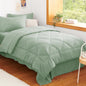 CozyLux Full Comforter Set 82"x86" Dark Grey - 7 Piece Bed in a Bag