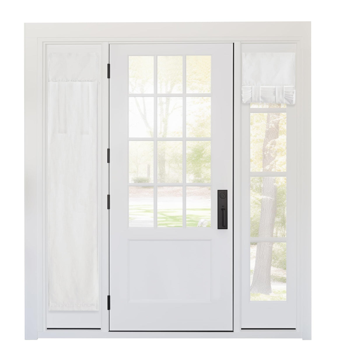 RYB HOME Tricia Room Darkening Curtains for French Door,Door Curtain Blinds