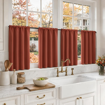 MIULEE Black Blackout Curtains 63 Inch Length for Bedroom Set of 4 Panels