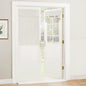 RYB HOME Blackout French Door Curtain, No Drill, W26 x L69, Black, 1 Panel