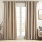 Topfinel Cream Linen Blackout Curtains 84 Inch Long for Bedroom Living Room, Ivory Pinch Pleat Back Tab Full Blackout Drapes Farmhouse Boho Curtains for Window, White Neutral Curtains 52" X 84" 7 FT
