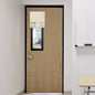 RYB HOME Blackout French Door Curtain, No Drill, W26 x L69, Black, 1 Panel