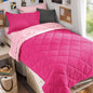 MUXHOMO Full Comforter Set 7 Pieces, Reversible Bed in a Bag, Red/Black