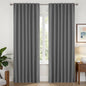 Joydeco Blackout Curtains for Bedroom, Black out curtains 96 inch long 2 Panels, Long Black Drapes with Rod Pocket Back Tab, Room Darkening Noise Reducing & Wrinkle-Free Drapes for Living Room Windows