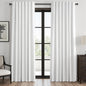 Topfinel Cream Linen Blackout Curtains 84 Inch Long for Bedroom Living Room, Ivory Pinch Pleat Back Tab Full Blackout Drapes Farmhouse Boho Curtains for Window, White Neutral Curtains 52" X 84" 7 FT