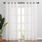 NICETOWN Semi Sheer Linen Ivory Curtains for Bedroom, W52xL84, 2 Panels