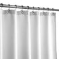 Barossa Design Waffle Weave White Shower Curtain Hotel, Standard Size