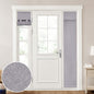HOMEIDEAS 100% Blackout Linen Door Curtains for French Door 26x68 Inch