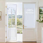 RYB HOME Blackout French Door Curtain, No Drill, W26 x L69, Black, 1 Panel