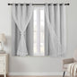 XiDi Blackout Curtains for Girls Bedroom Decor Pink Kids Rainbow Curtains