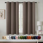 MIULEE Blackout Curtains for Bedroom 2 Panels 40 x 84 Inch Long Black