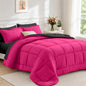 FUANNA Queen Comforter Set 7 Pieces, Reversible Bed Set, Soft Bed in a Bag