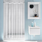 EurCross 9G Clear Shower Curtain Liner 72 x 78 inches Long with 5 Magnet Weights, Heavy Duty Weighted Premium PEVA Plastic Shower Curtain Liner for Bathroom, Without Hooks