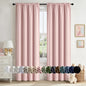 MIULEE Halloween Black Blackout Curtains for Bedroom Room 40"x63" 2 Panels