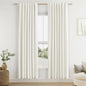 Guken Cream Linen Blackout Curtains 84 Inch Length 2 Panels Set for Living Room Bedroom Back Tab Thermal Insulated 100% Black Out Drapes Room Darkening Window Curtain Ivory Natural Beige
