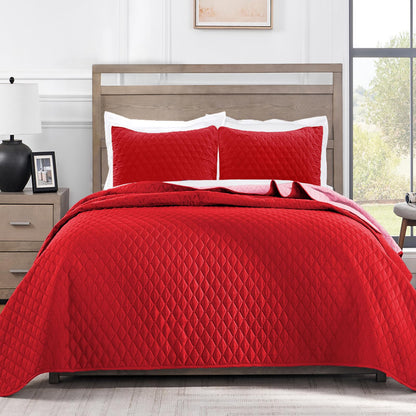Exclusivo Mezcla Reversible Full Queen Quilt Bedding Set, Grey