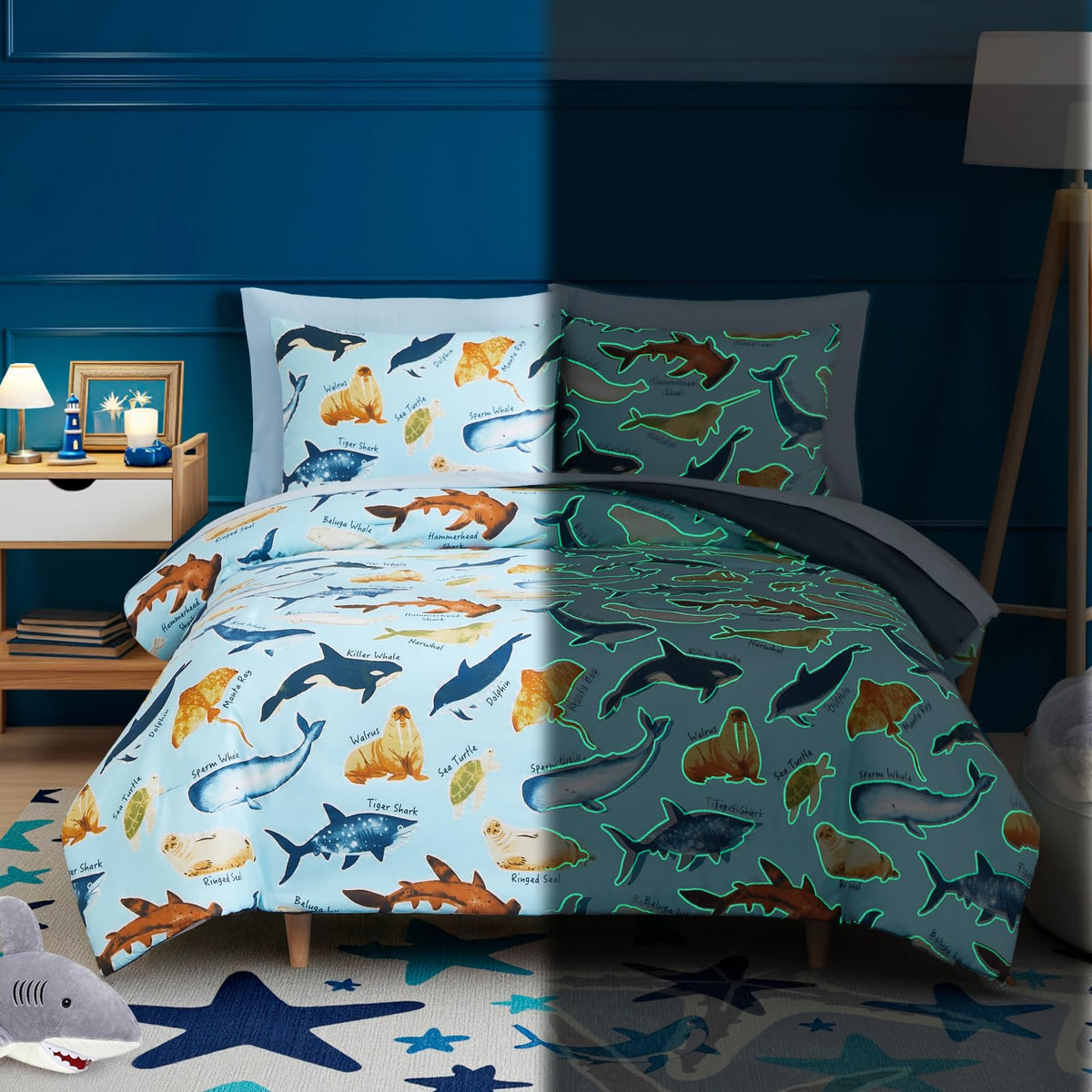 Twin Bedding Sets for Boys - 5 Pieces Space Bedding Twin Comforter Set