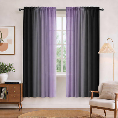 Burnt Orange Curtains 84 Inch Length for Living Room,2 Panels