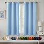 MIULEE Blackout Curtains for Bedroom 2 Panels 40 x 84 Inch Long Black