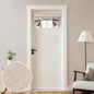 HOMEIDEAS 100% Blackout Linen Door Curtains for French Door 26x68 Inch
