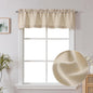 Chyhomenyc 2 Panels White Kitchen Curtains 36 Inch Length Tier Curtain