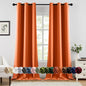 MIULEE Blackout Curtains for Bedroom 2 Panels 40 x 84 Inch Long Black