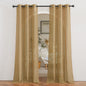 NICETOWN Semi Sheer Linen Ivory Curtains for Bedroom, W52xL84, 2 Panels