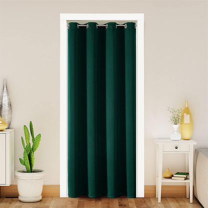 ChrisDowa Blackout Curtains Door Curtain for Doorway Privacy Closet Drapes