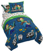 KPOP Demon Hunters Twin Comforter Set 5 Piece Kids Cartoon Bedding, Purple