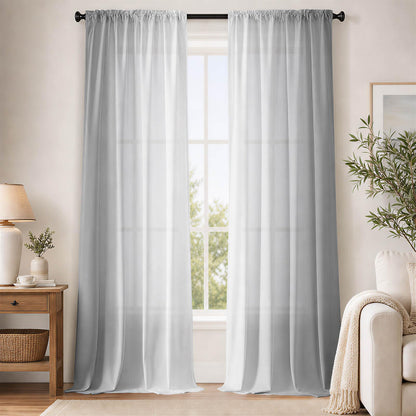 Burnt Orange Curtains 84 Inch Length for Living Room,2 Panels