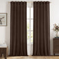 MIULEE Faux Linen Curtains 84 Inch Length 2 Panels Natural Semi Sheer Curtain with Back Tab Rod Pocket, Light Filtering Window Privacy Burlap Drapes for Living Room Bedroom 42W x 84L Linen