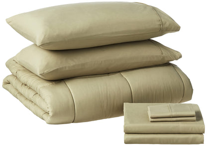 Full Size Comforter Set with Sheets - 7-Piece Bedding Collection - 1 Comforter, 1 Fitted Sheet, 1 Flat, 4 Pillowcases - Deep Pocket - Soft & Breathable Premium Quality - Ideal for All Seasons, Gray