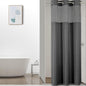 Colorful Star Sage Green No Hook Waffle Shower Curtain Set, 72 x 75 Inch