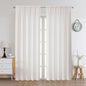 Chyhomenyc 2 Panels White Kitchen Curtains 36 Inch Length Tier Curtain