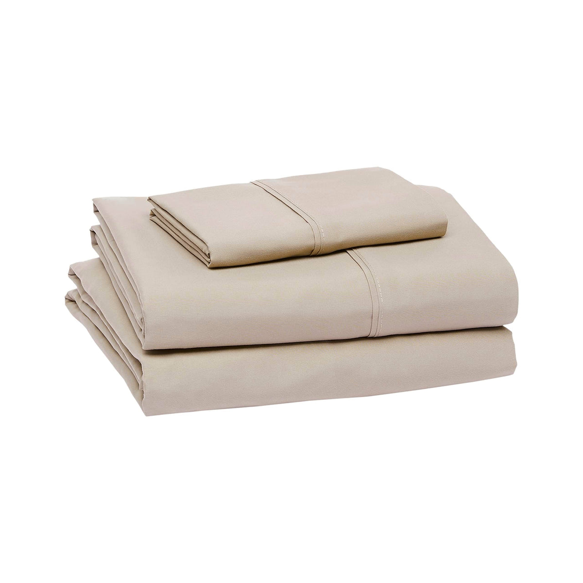 Amazon Basics Lightweight Super Soft Easy Care Breathable Microfiber 4 Piece Bed Sheets Set with 14-Inch Deep Pockets, Full, Navy Blue, Solid