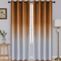 SimpleHome Ombre Black to Grey White Curtains for Living Room 52Wx84L