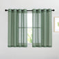 NICETOWN Semi Sheer Linen Ivory Curtains for Bedroom, W52xL84, 2 Panels