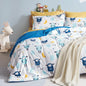SLEEP ZONE Comforter Set Bed in A Bag, 7 Pieces Girls, Cattoon Pattern for Kids, Toddlers, Teens, Ultra Soft and Washable (Garden Secret,Full/Queen)