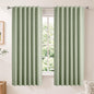 Linen Total Blackout Curtains for Bedroom Living Room 84 Inch, Cream