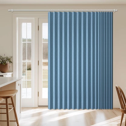 AJAZZ Blackout Accordion Door Magnetic Door Curtain Folding Closet Doors Curtain Invisible for Bedroom Room Living Room Doorway, Grey 42" W x 78" L, 1 Panel