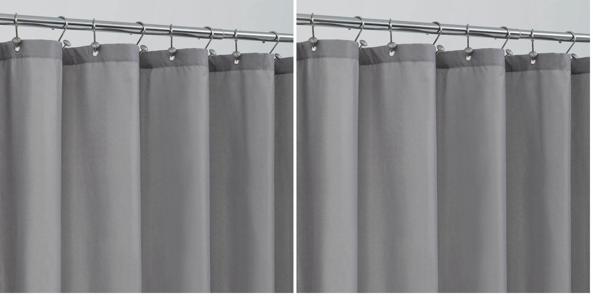 ALYVIA SPRING Waterproof Fabric Shower Curtain or Liner White, 72x72