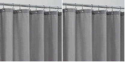 ALYVIA SPRING Waterproof Fabric Shower Curtain or Liner White, 72x72