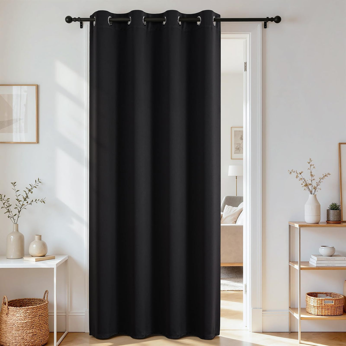 Joydeco Blackout Patio Sliding Door Curtains, Privacy Room Divider Curtains