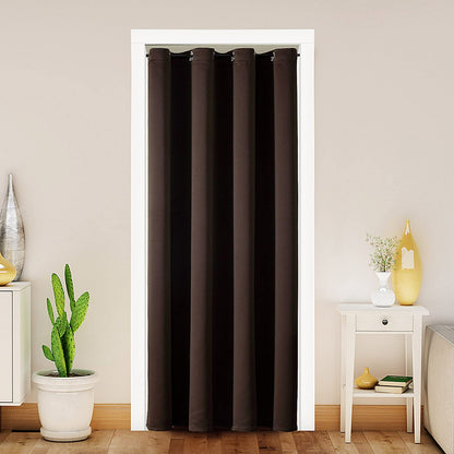 ChrisDowa Blackout Curtains Door Curtain for Doorway Privacy Closet Drapes