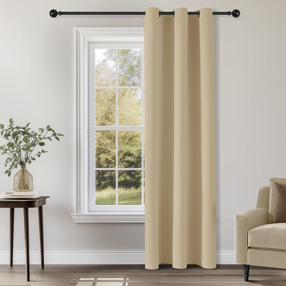 ChrisDowa Blackout Curtains Door Curtain for Doorway Privacy Closet Drapes