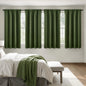 MIULEE Black Blackout Curtains 63 Inch Length for Bedroom Set of 4 Panels