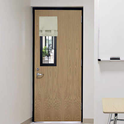 RYB HOME Blackout French Door Curtain, No Drill, W26 x L69, Black, 1 Panel