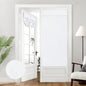 HOMEIDEAS 100% Blackout Linen Door Curtains for French Door 26x68 Inch