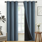 SimpleHome Cream 100% Blackout Curtains Room Darkening Living Room 84 Inch